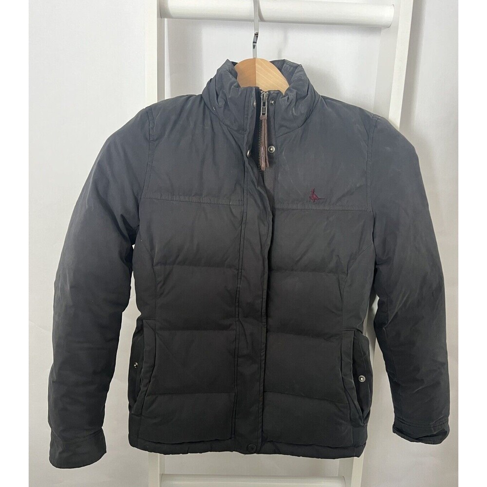 Jack Wills Womens Down Ski Jacket 4 Black Snow Snowboarding Cold Weather EUC